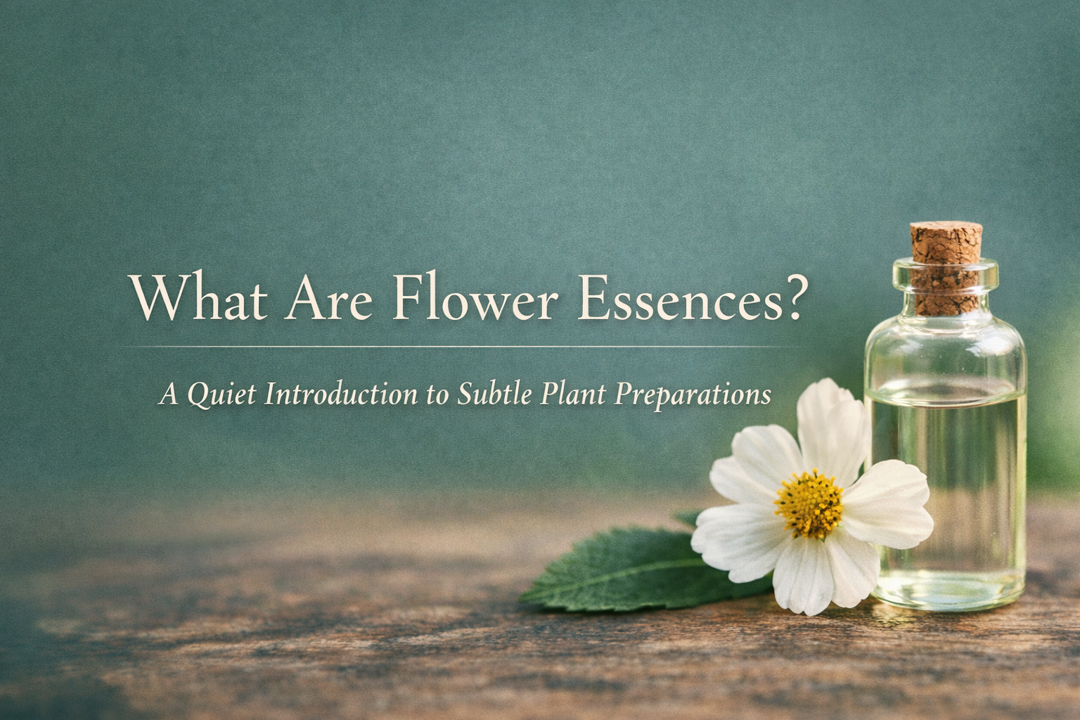 What Is a Flower Essence? A Quiet Introduction to Subtle Plant Preparations