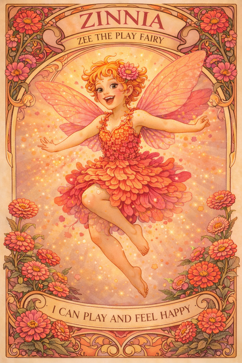 Zinnia Flower Essence- Fun & Play